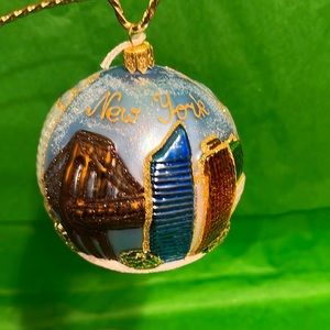 Handmade pinnacle peak glass blown ornament
